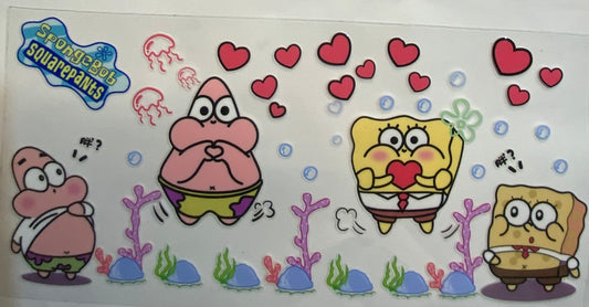uvdtf  transfer wrap funny SpongeBob