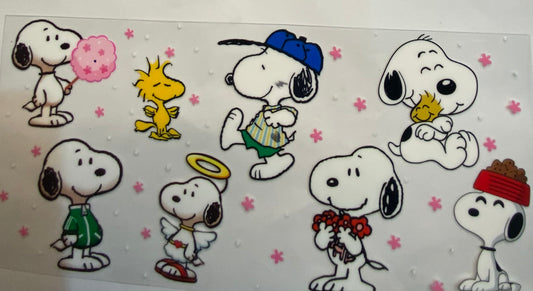 uvdtf  transfer wrap snoopy theme