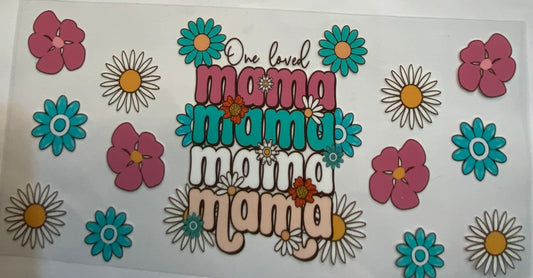uvdtf  transfer wrap floral one loved mamma