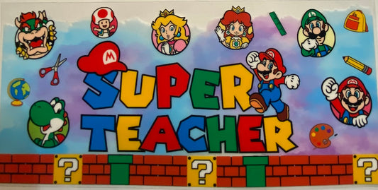 uvdtf  transfer wrap super Mario teacher