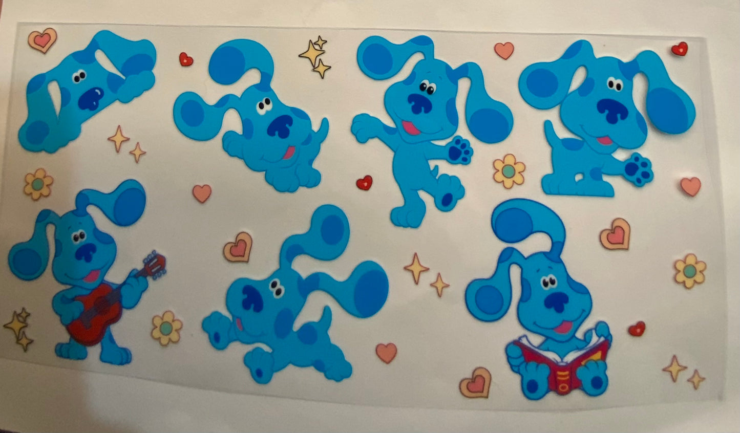 uvdtf  transfer wrap bluey clues