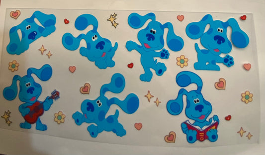 uvdtf  transfer wrap bluey clues