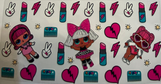 uvdtf  transfer wrap lol dolls