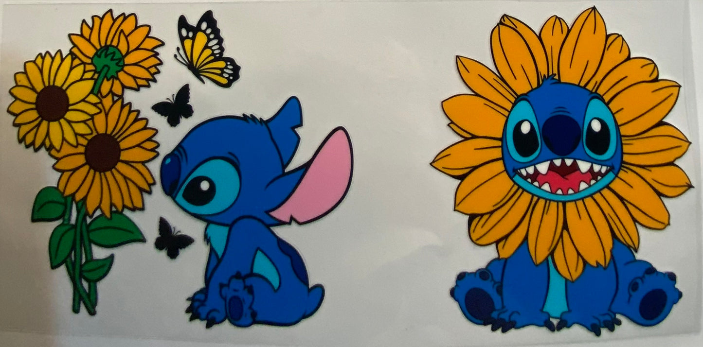 uvdtf  transfer wrap stitch with sunflowers