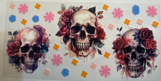 uvdtf  transfer wrap three skulls
