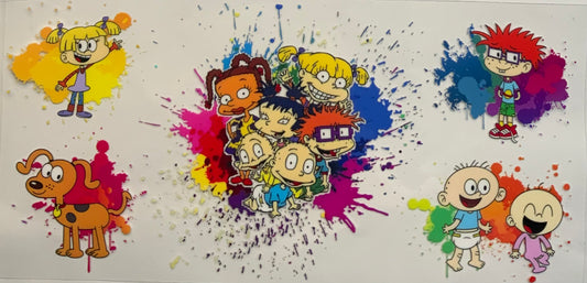 uvdtf  transfer wrap rugrats with 90s characters