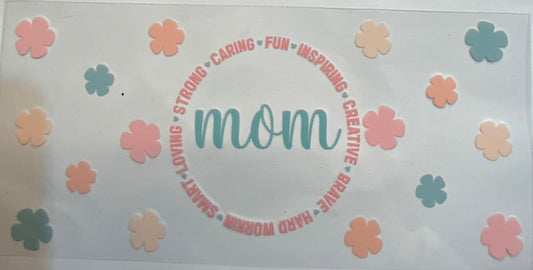uvdtf  transfer wrap mom with floral