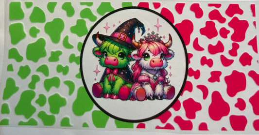 uvdtf  transfer wrap wicked theme highland cows