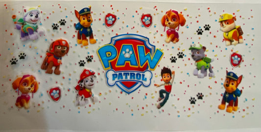 uvdtf  transfer wrap paw patrol all the pups