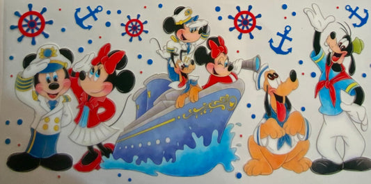 uvdtf  transfer wrap Mickey Mouse cruise theme summer