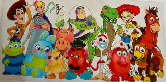 uvdtf  transfer wrap Toy Story the whole family