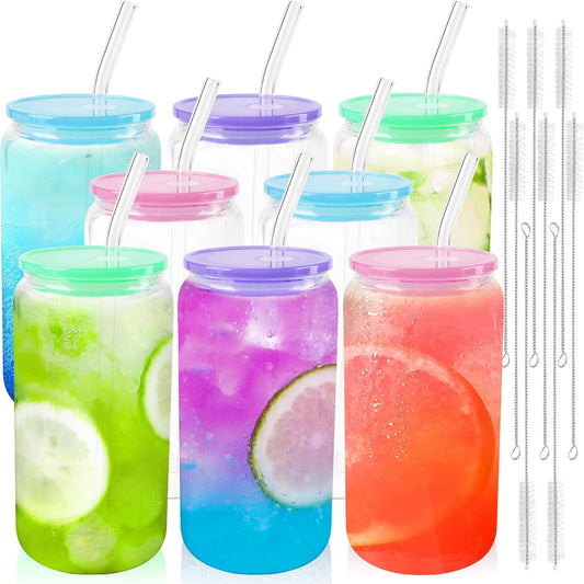 glass can style cups (non-fillable)16oz