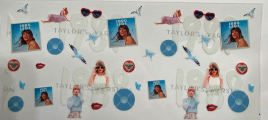 Cup wraps uvdtf 1989 Taylor swift singer