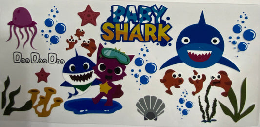 Cup wraps uvdtf Baby shark do doo doo