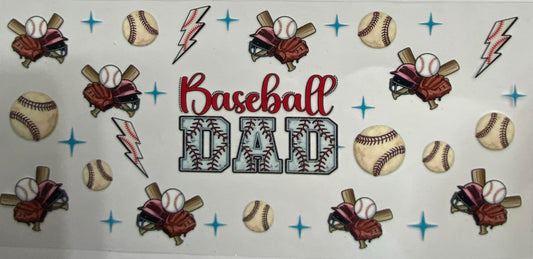 Cup wraps uvdtf Baseball dad