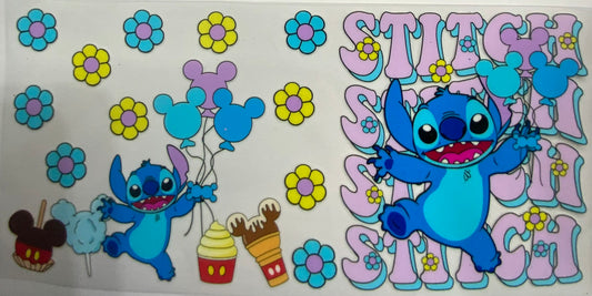 Cup wraps uvdtf stitch with Mickey balloons