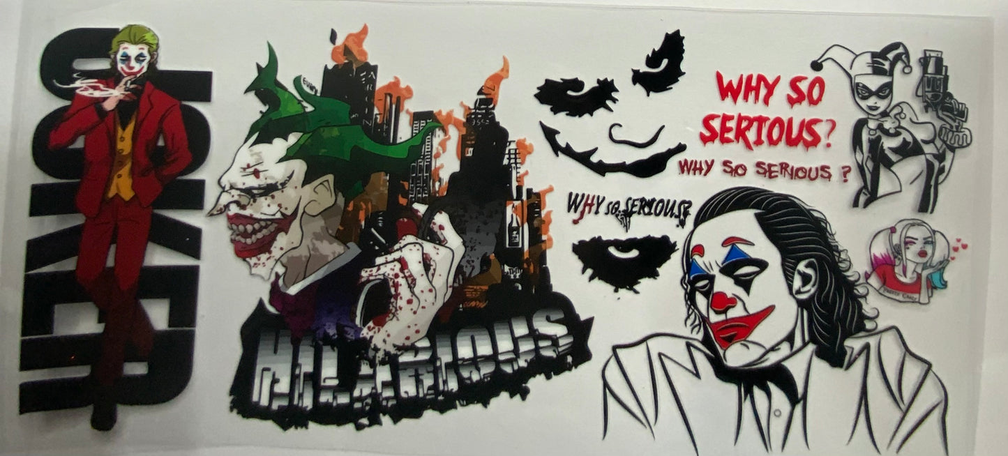 Cup wraps uvdtf  Halloween joker