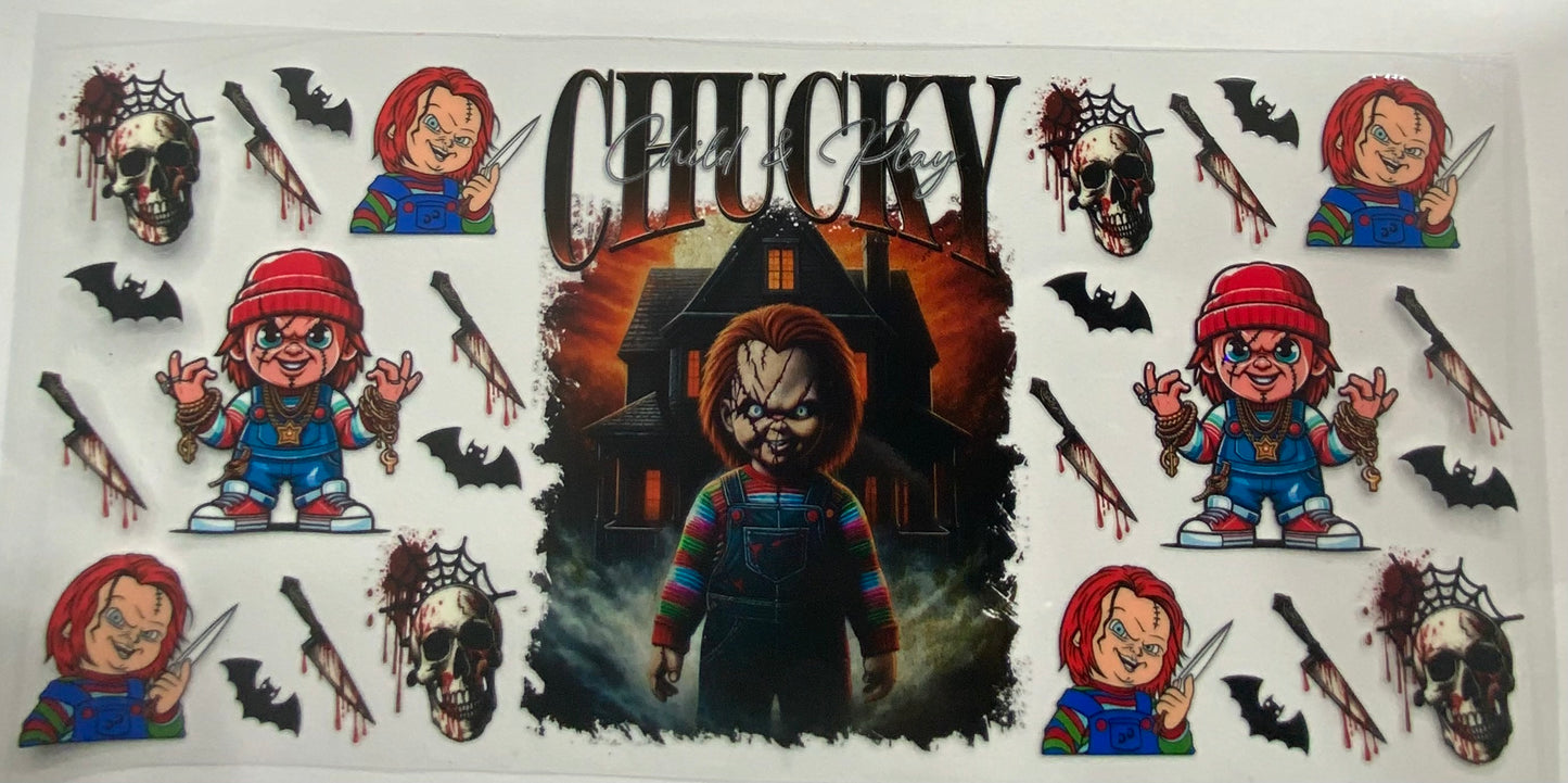 Cup wraps uvdtf  Halloween chucky