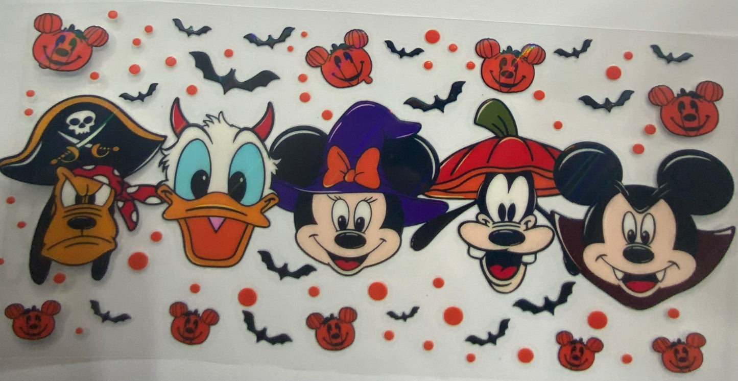 Cup wraps uvdtf  holo Halloween Mickey and friends