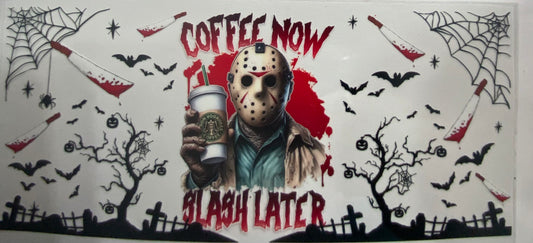 Cup wraps uvdtf  Halloween scary guy coffee now