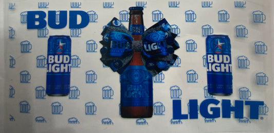 Cup wraps uvdtf  Bud light drink with bow