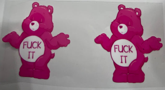Cup wraps uvdtf  pink Care Bears fuck it