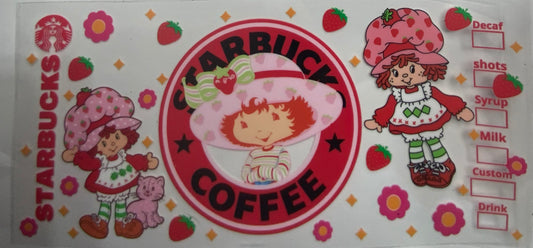 Cup wraps uvdtf  Strawberry shortcake Starbucks