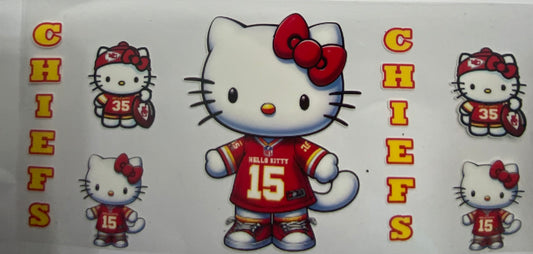 Cup wraps uvdtf  Hello kitty chiefs football