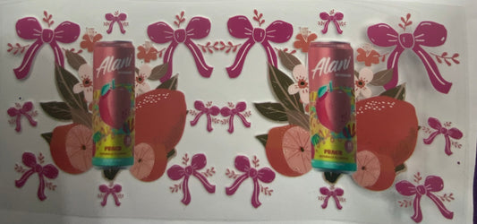 Cup wraps uvdtf  alani peach drinks bows
