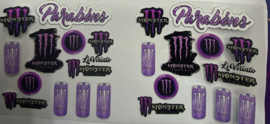 Cup wraps uvdtf  Purple monster drinks