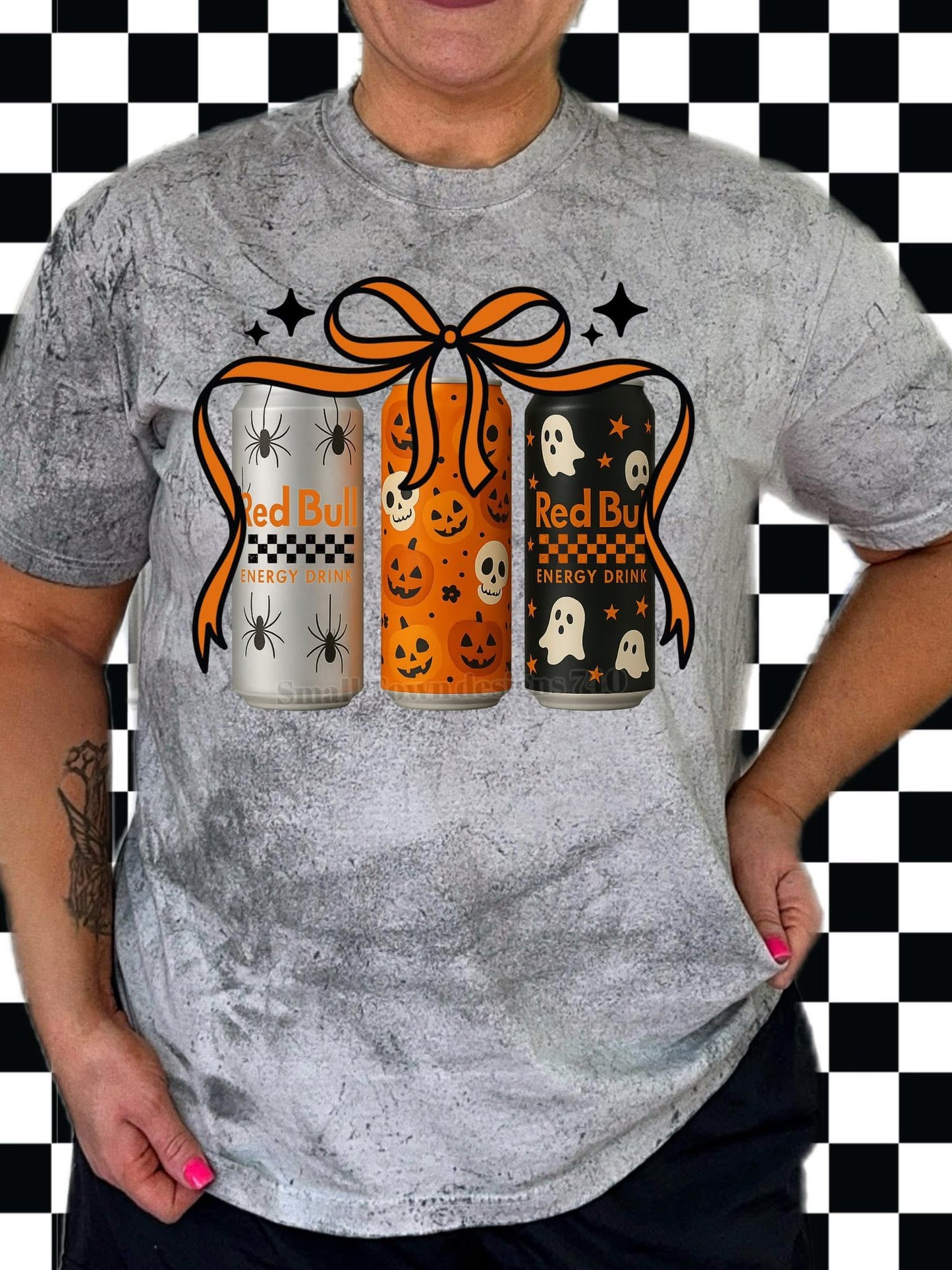 Custom t-shirt Halloween Red Bulls theme