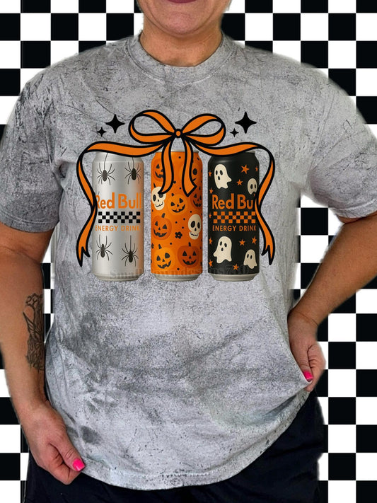 Custom t-shirt Halloween Red Bulls theme