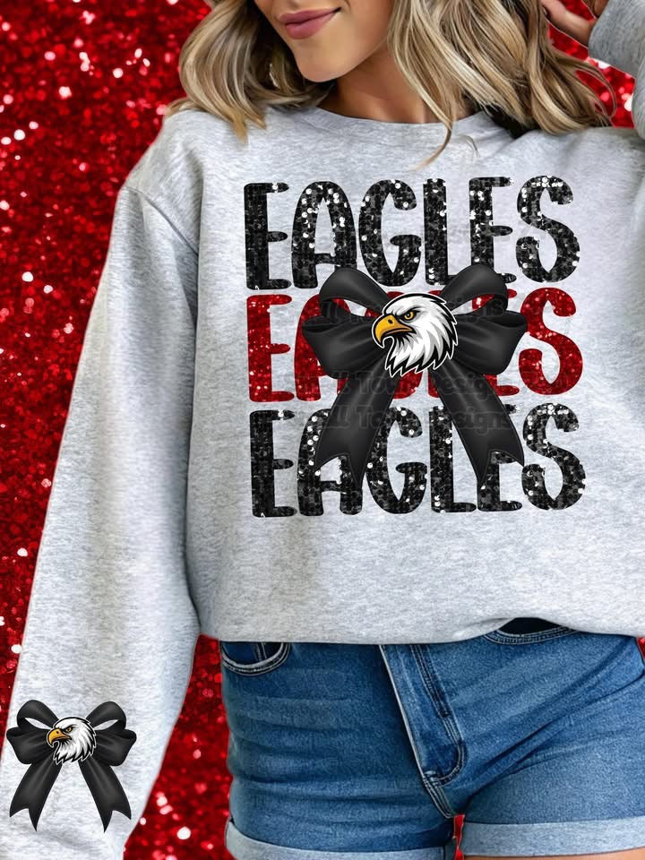 Custom sweater sports team with bow